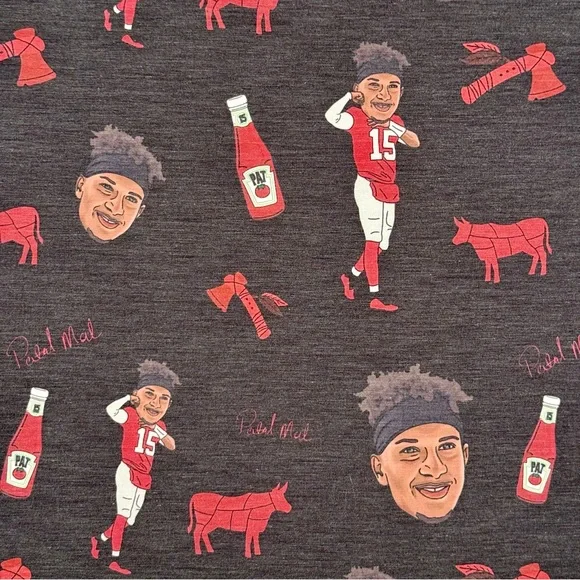 Shinesty x NFLPA Patrick Mahomes Hawaiian Shirt Mens Small Kansas City Chiefs - Picture 3 of 6